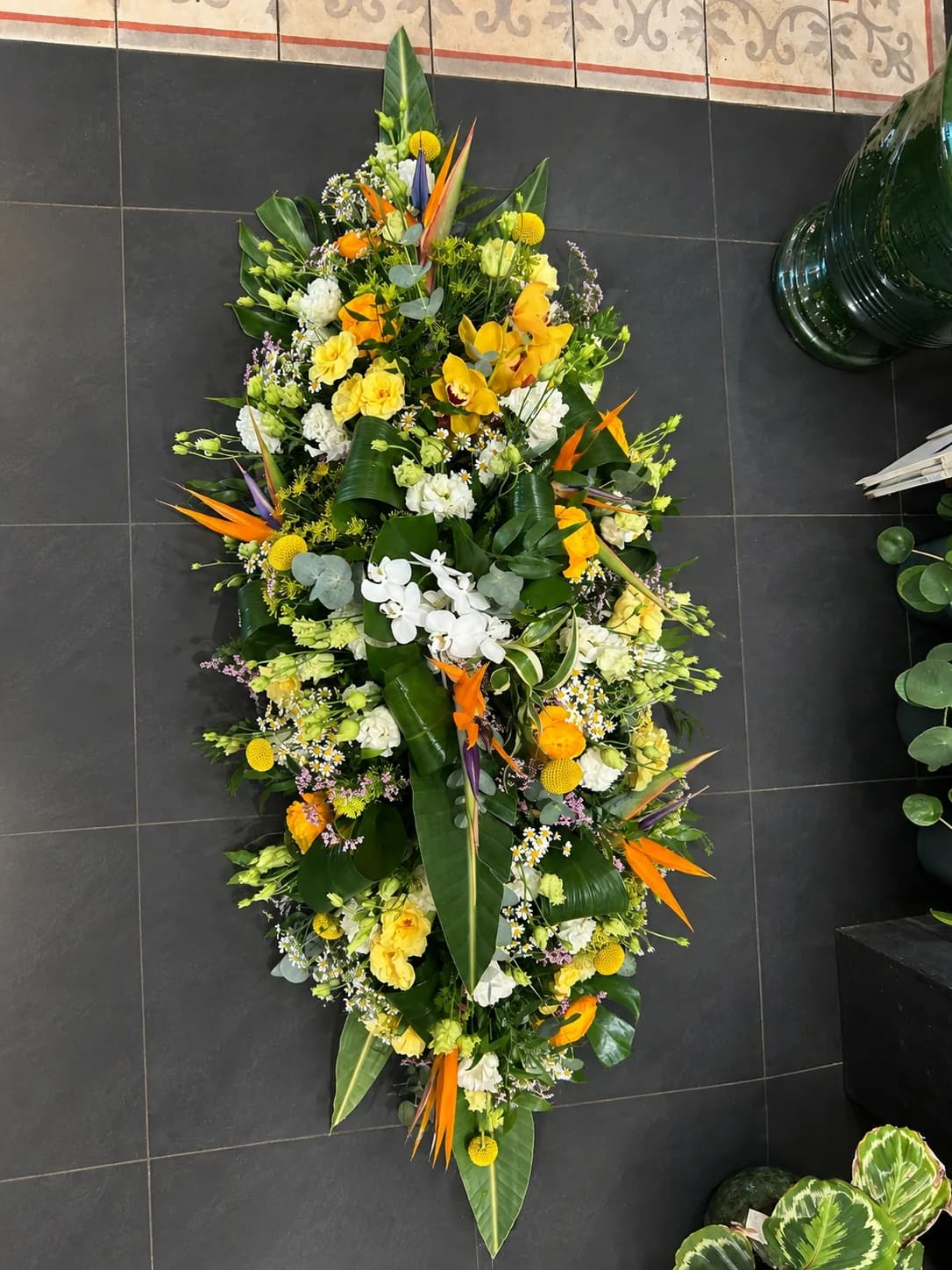 Deuils — composition florale PAELORIA