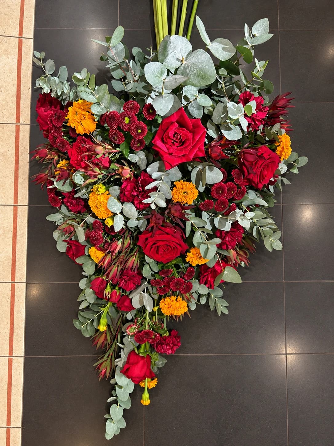 Deuils — composition florale PAELORIA