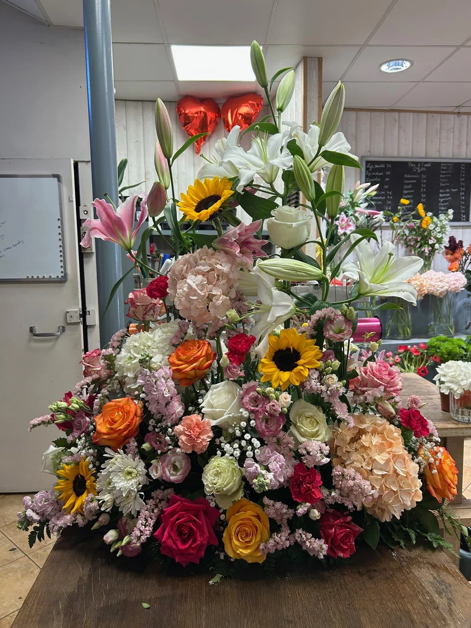 Deuils — composition florale PAELORIA