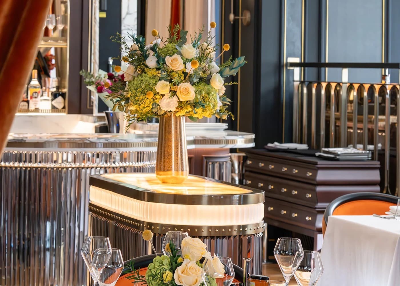 Hôtellerie — détail floral PAELORIA